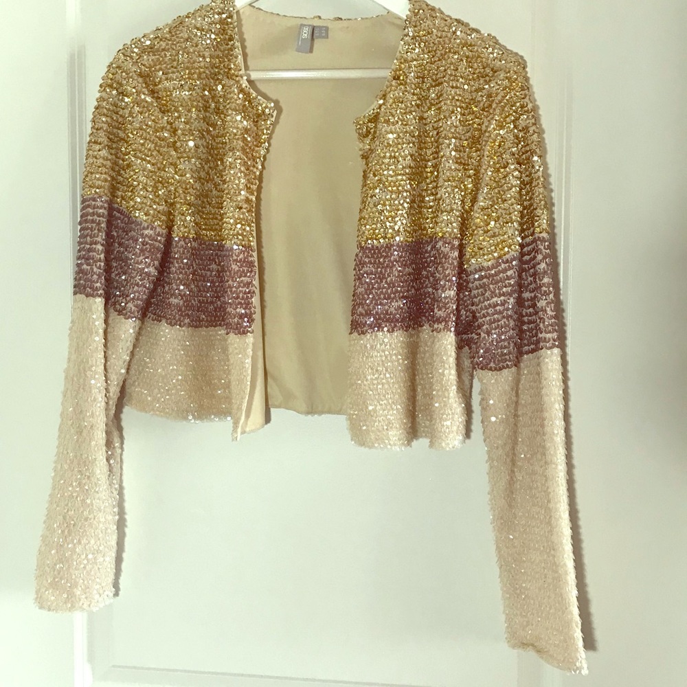 ASOS Sequins Crop Jacket